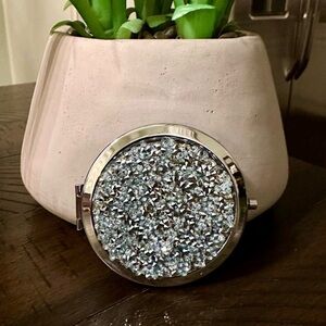 Compact Mirror In Silver New